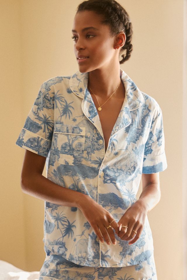 Desmond & Dempsey Loxodonta Short Pajama Set #3