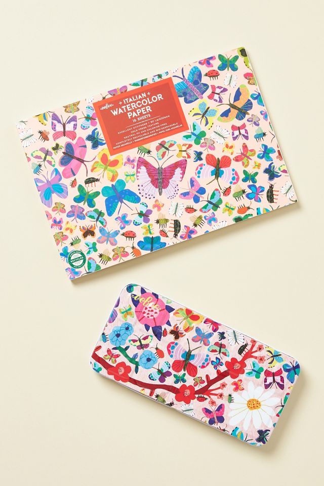 Butterflies Watercolor and Paper Set #1