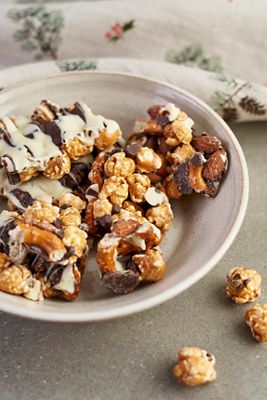 Chocolate, Pretzel + Almond Popcorn