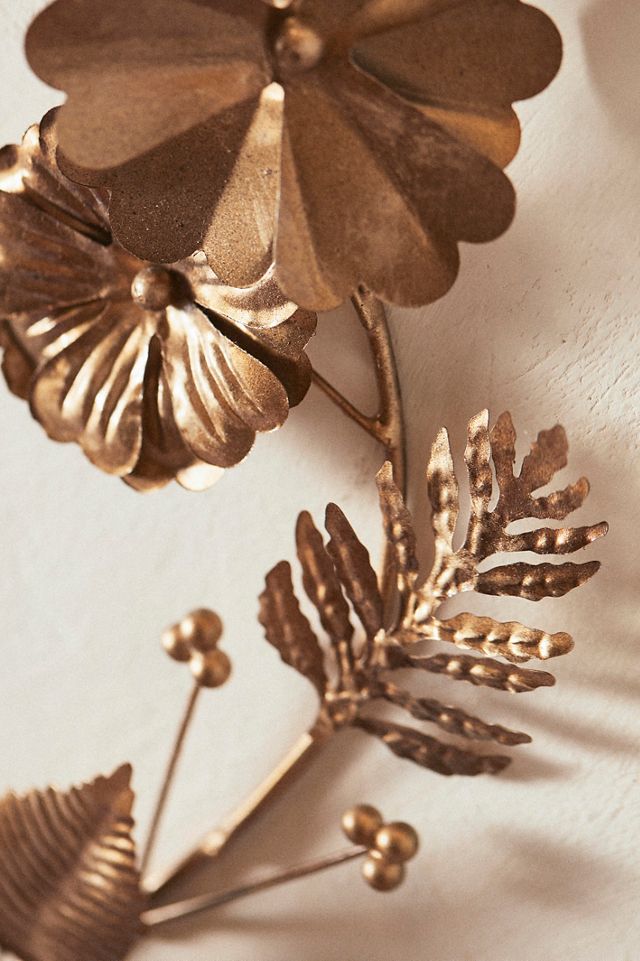 Gilded Floral Heart Garland #1