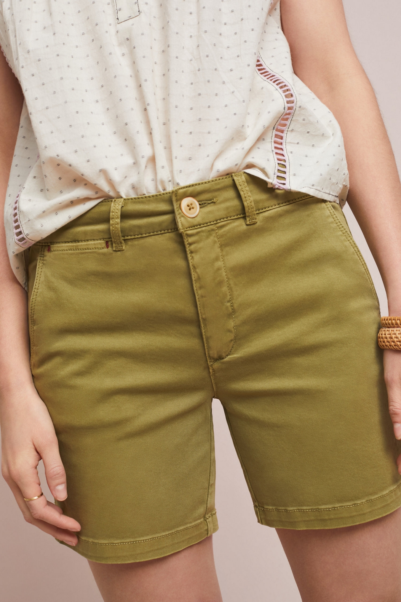 Mid-Rise Chino Shorts