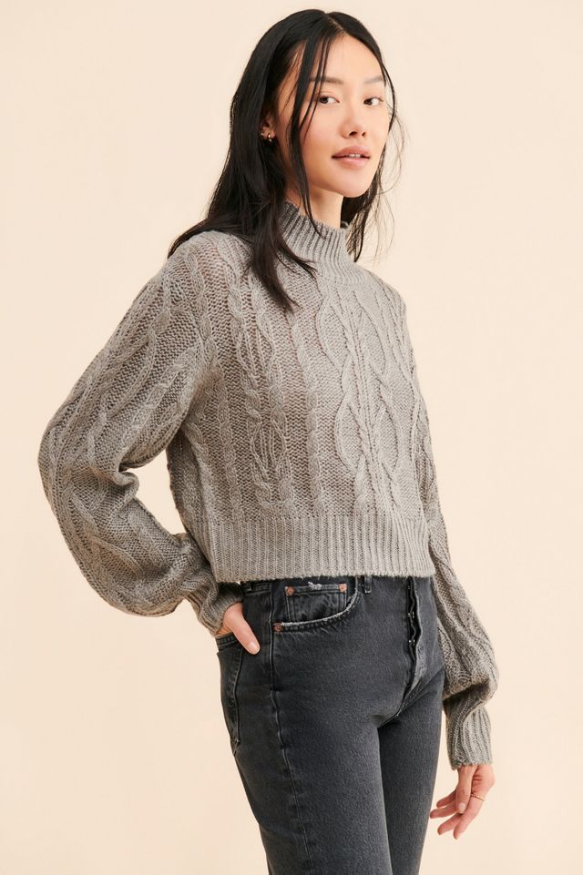 Vigoss Cable Knit Turtleneck Sweater | Anthropologie