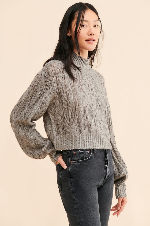 Vigoss Cable Knit Turtleneck Sweater | Anthropologie