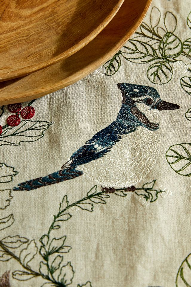 Coral & Tusk Bird Linen Runner #3