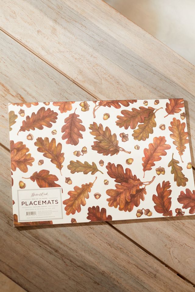 Autumn Leaves Paper Placemats, Set of 24 #1