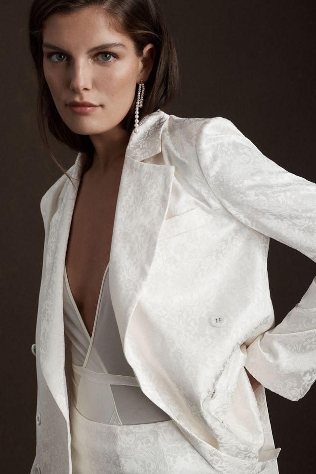 V. Chapman The Charles Floral Brocade Bridal Blazer #1