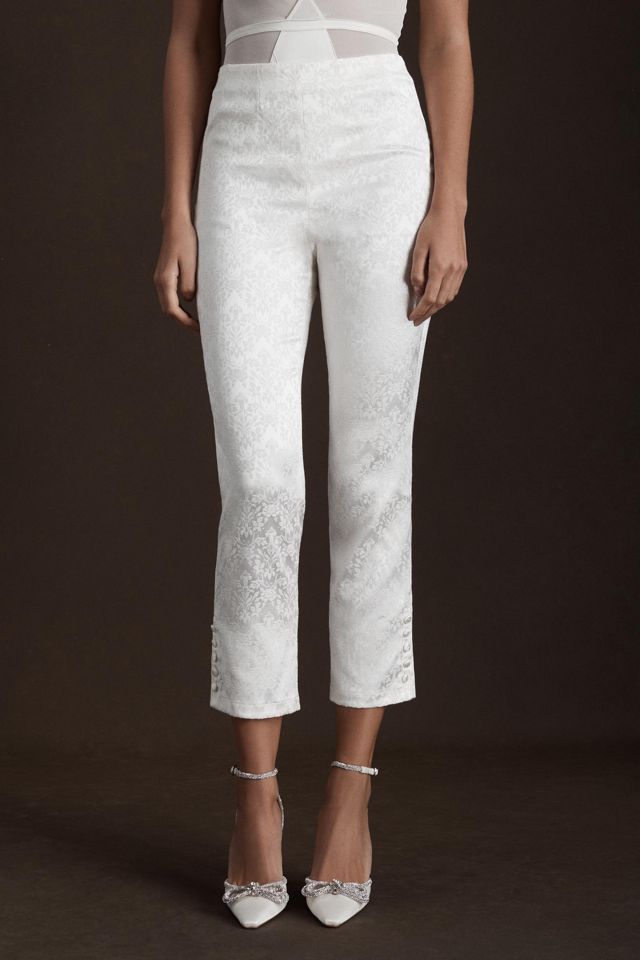 V. Chapman The Paul Floral Brocade Bridal Pants #1