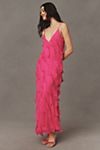 BHLDN Jia Bias-Cut Ruffled V-Neck Gown #1