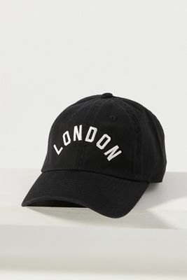 Anthropologie Light Blue Bon Vivant Cap Adjustable Clare V. Denim Embroidered Bon Vivant Baseball Cap  main image 4