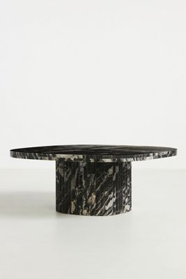 Kanta Square 36"  Fluted Marble Coffee Table