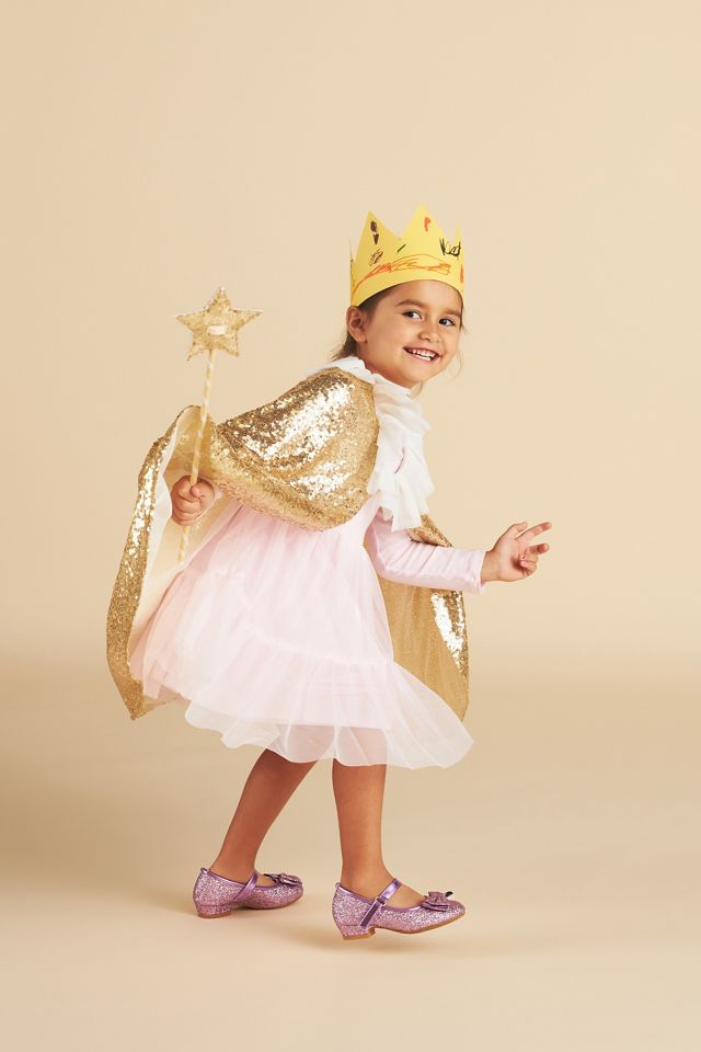 Gold Sparkle Cape Costume #1
