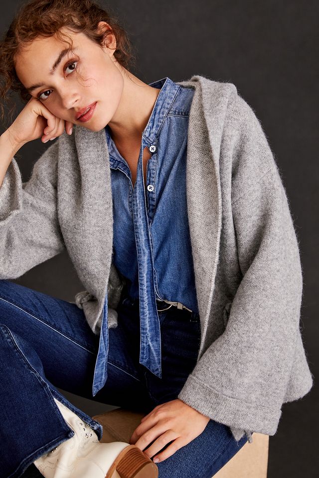 By Anthropologie Hoodie Cardigan Sweater