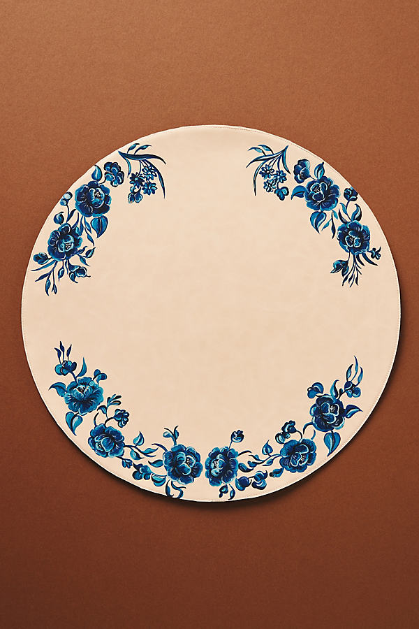 Alepel Parisian Flowers Placemats, Set Of 2 In Neutrals