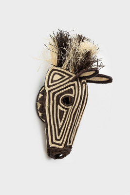 House of Nomad Mohawk Zebra Embera Mask | AnthroLiving