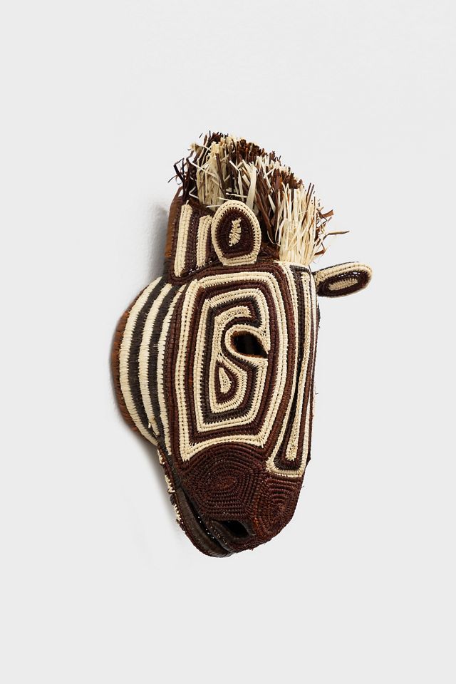 House of Nomad Baby Zebra Embera Mask | AnthroLiving