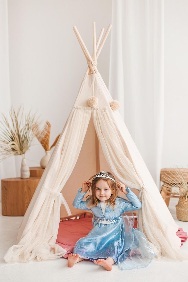 Canvas kids clearance teepee