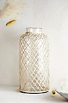 Rattan Wrapped Glass Vase #3