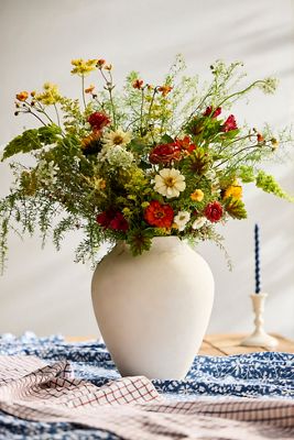 Organic Ceramic Vase, Tall Neutral