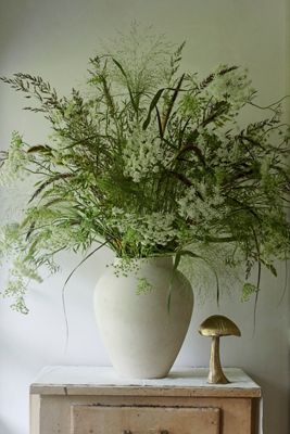 Organic Ceramic Vase, Tall Neutral