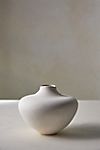 Organic Ceramic Vase, Short Neutral #1