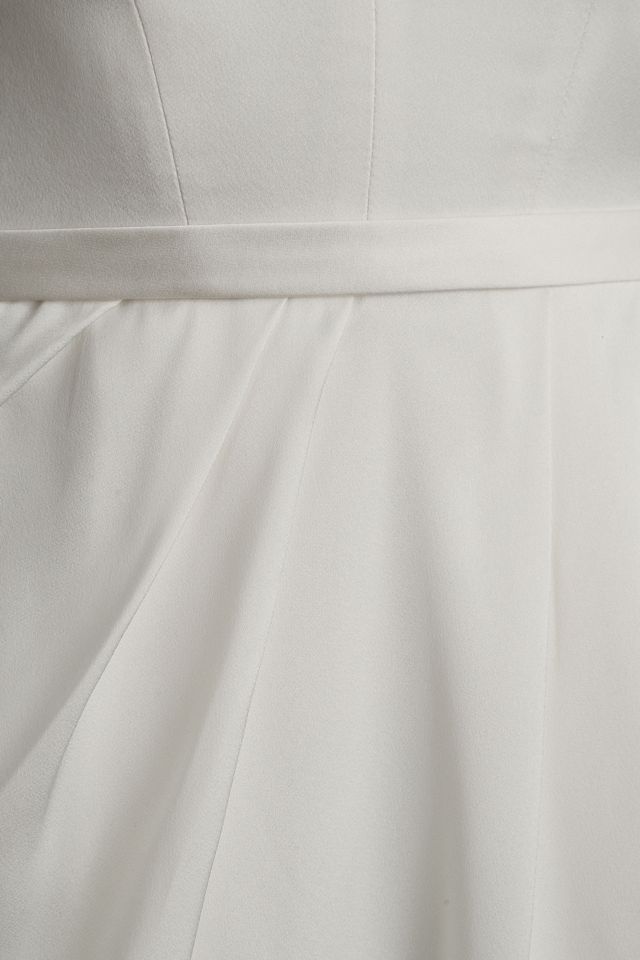 Savannah Miller Delilah Off-Shoulder Satin Wrap Wedding Gown #4