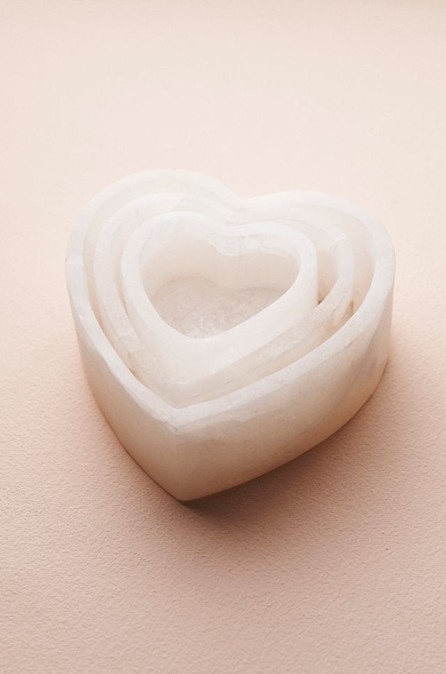 Heart Alabaster Decorative Bowl #1