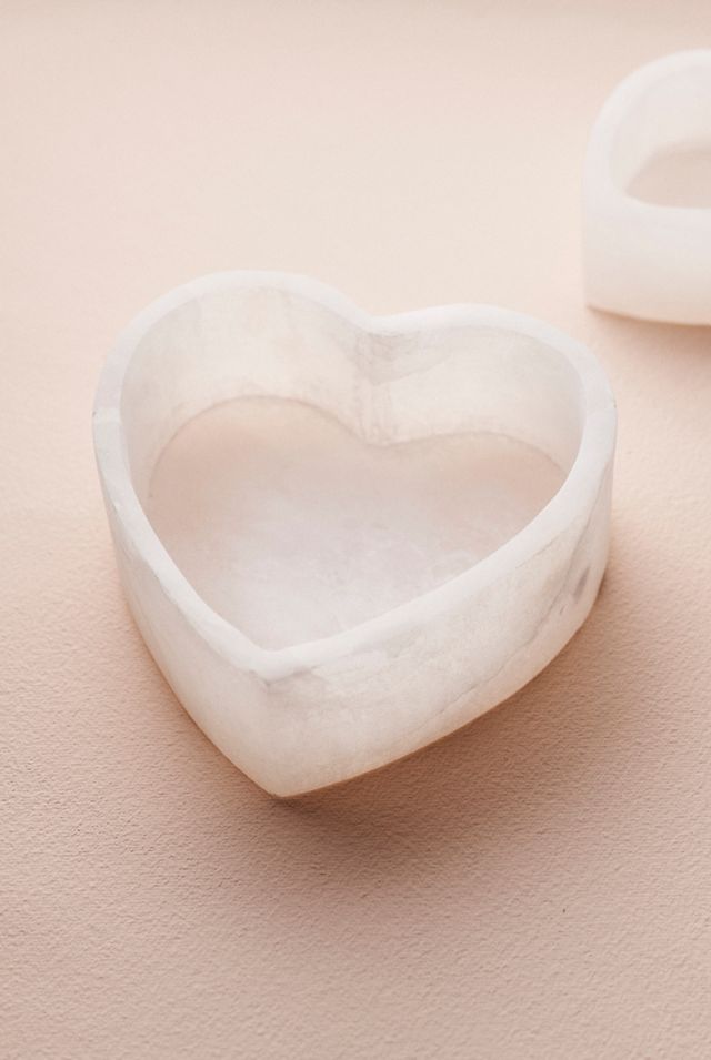 Heart Alabaster Decorative Bowl #2