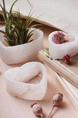 Heart Alabaster Decorative Bowl