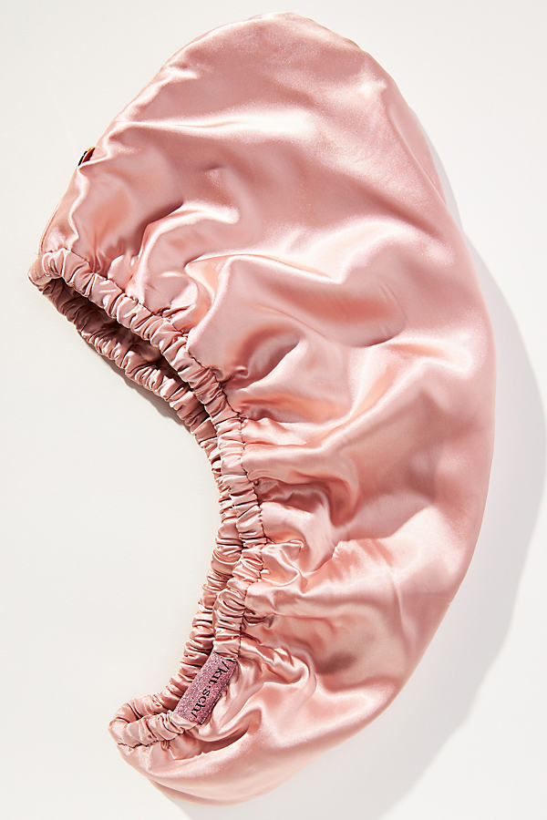 Kitsch Satin-wrapped Hair Towel In Pink