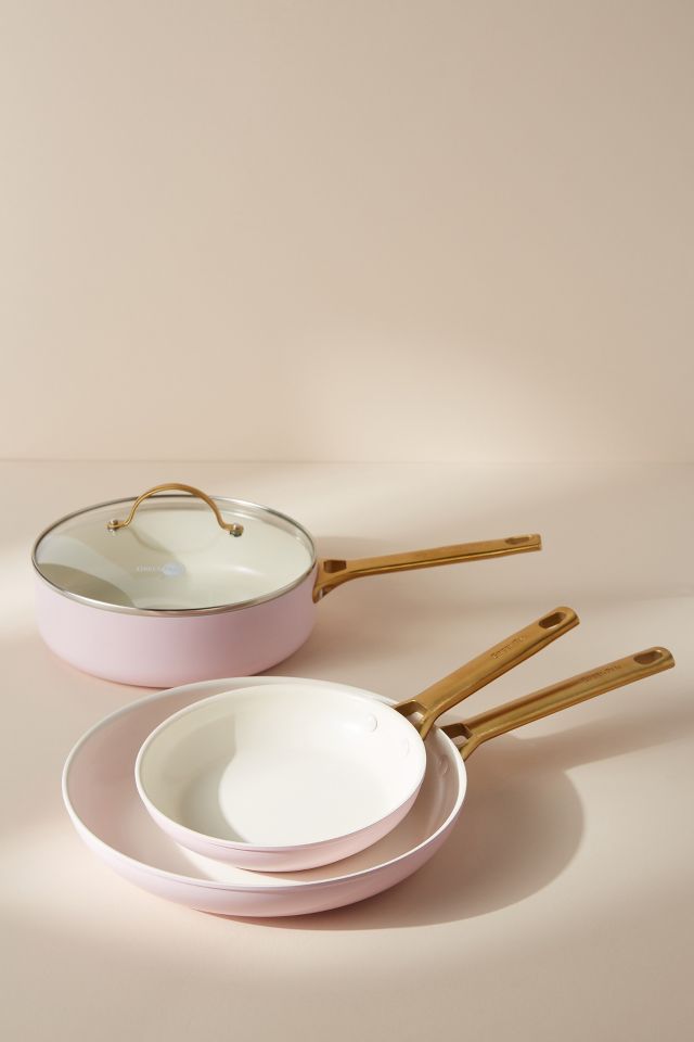 GreenPan Reserve Ceramic Nonstick 10-Piece Cookware Set Sunrise  CC005210-001 - Best Buy