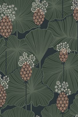 Boråstapeter Umbrella Leaves Wallpaper