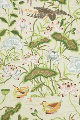 Schumacher Lotus Garden Wallpaper