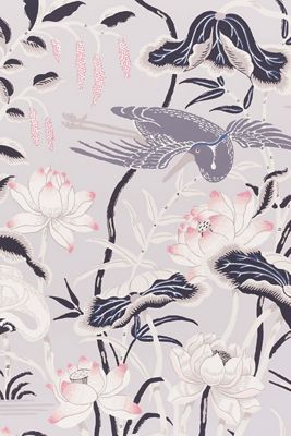 Schumacher Lotus Garden Wallpaper