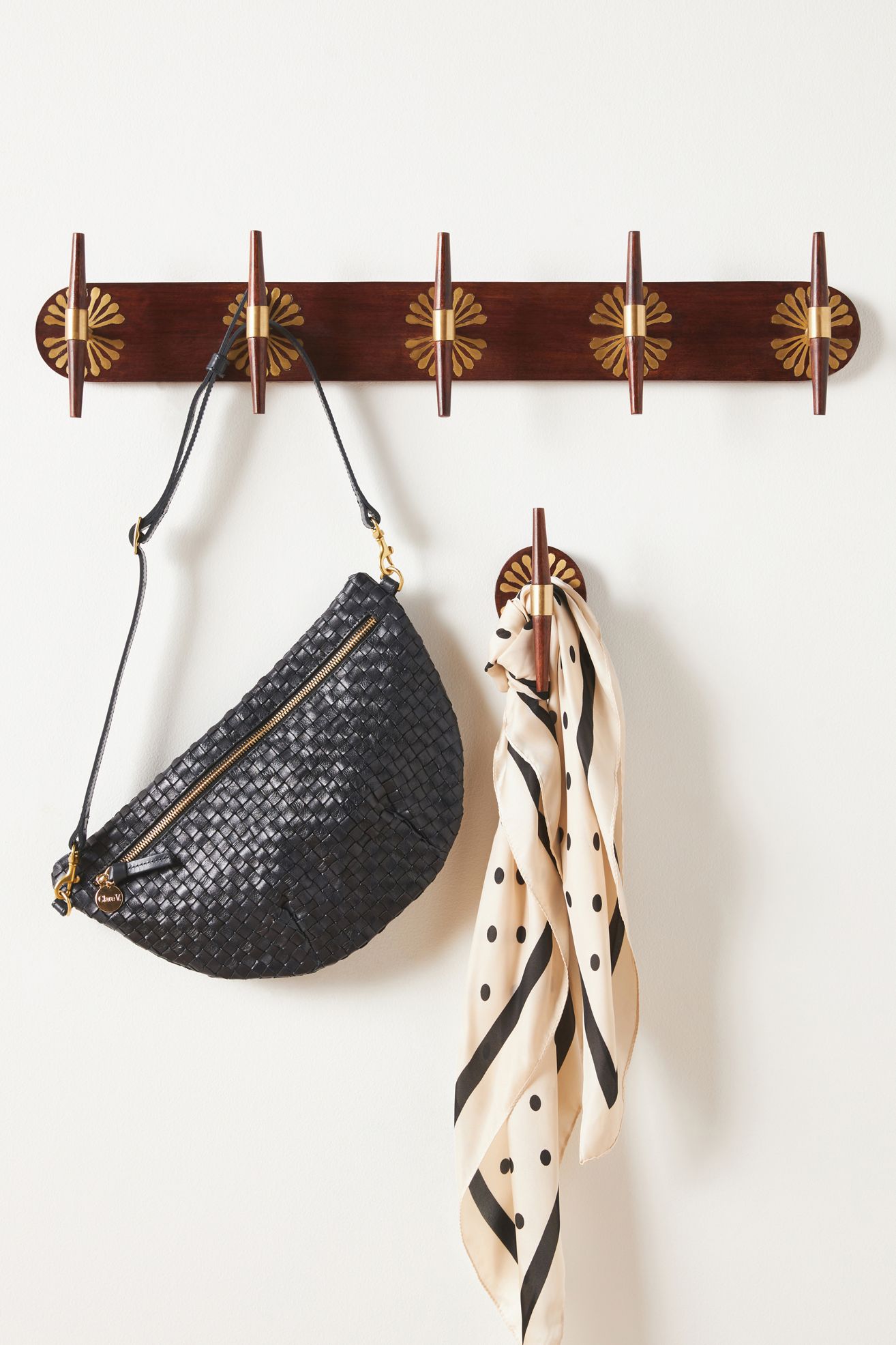 Rae Hook Rack - Brown, One Size - Anthropologie