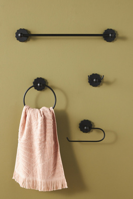 Anthropologie Wiggle Bath Hook In Black