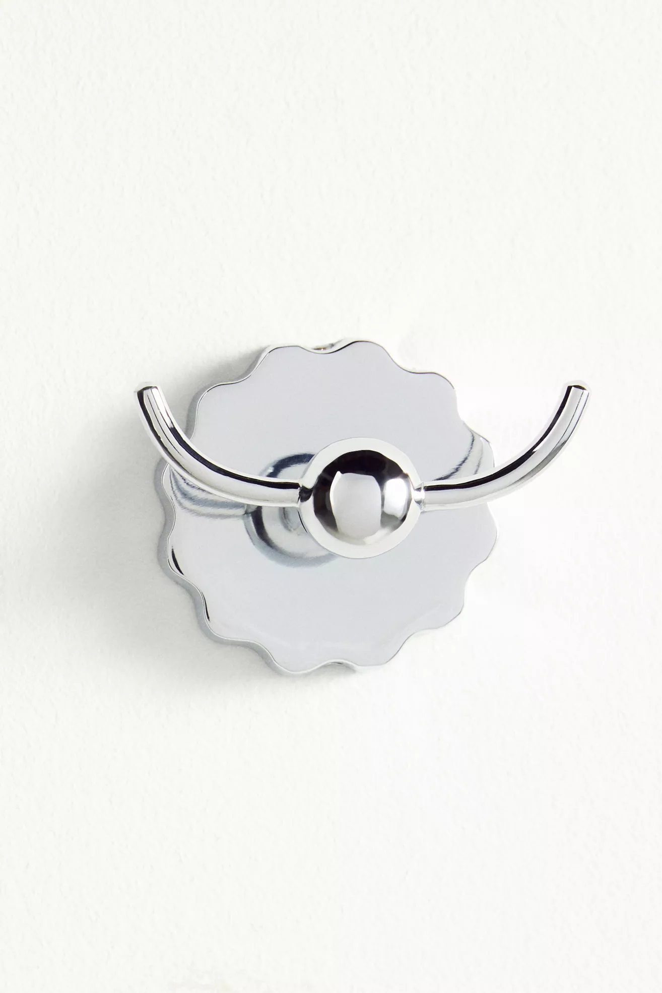 Wiggle Scalloped Brass Bath Hook