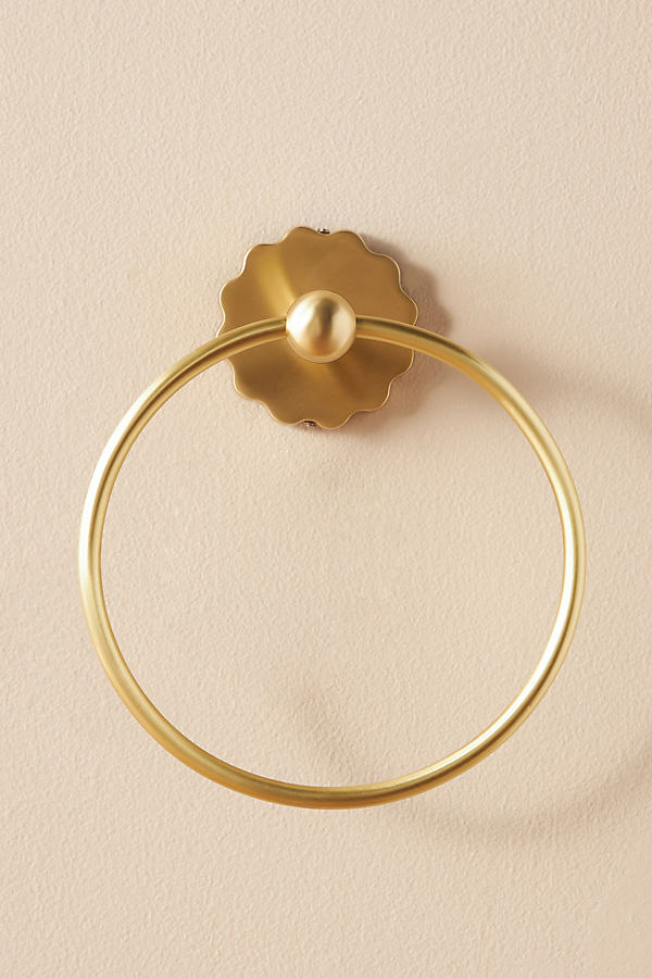 Anthropologie Wiggle Towel Ring In Brown