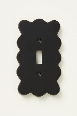 Anthropologie Wiggle Switch Plate In Black