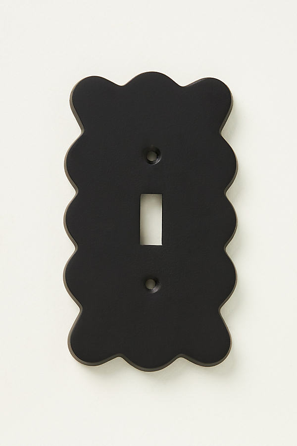 Anthropologie Wiggle Switch Plate In Black