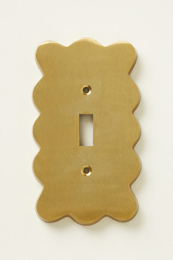 Anthropologie Wiggle Switch Plate In Brown