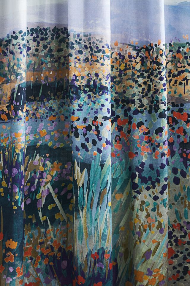 Rosa Organic Cotton Shower Curtain #2