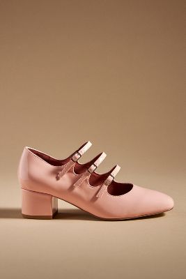 Intentionally Blank Piano Mary Jane Heels In Pink