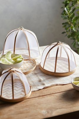 Herringbone Bamboo Food Cover