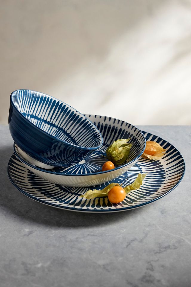 Indigo Porcelain Serving Bowl #2
