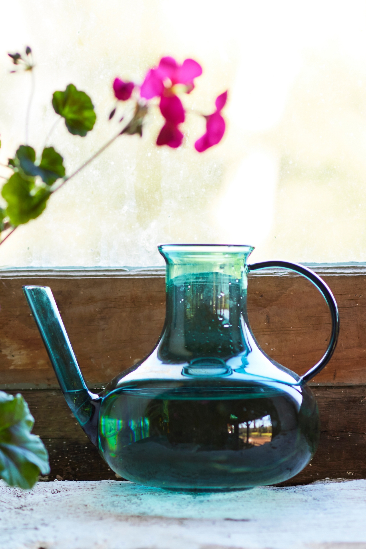 Addie Glass Watering Can