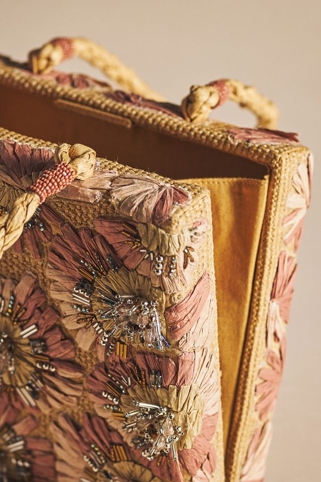 Embellished Floral Satchel #4