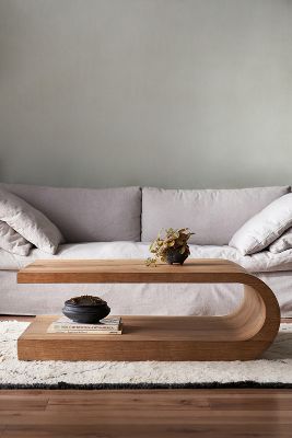 Anthropologie Palma Coffee Table In Beige