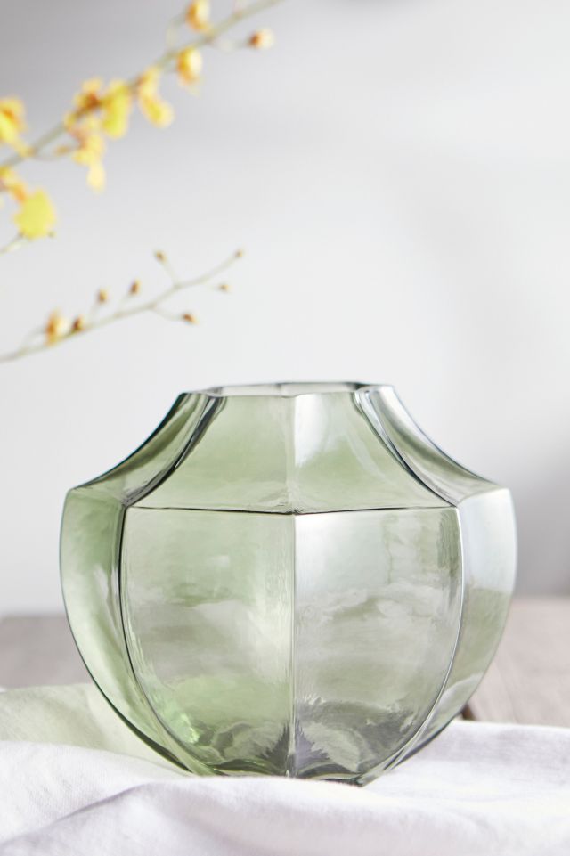 Geo Low Glass Vase #1