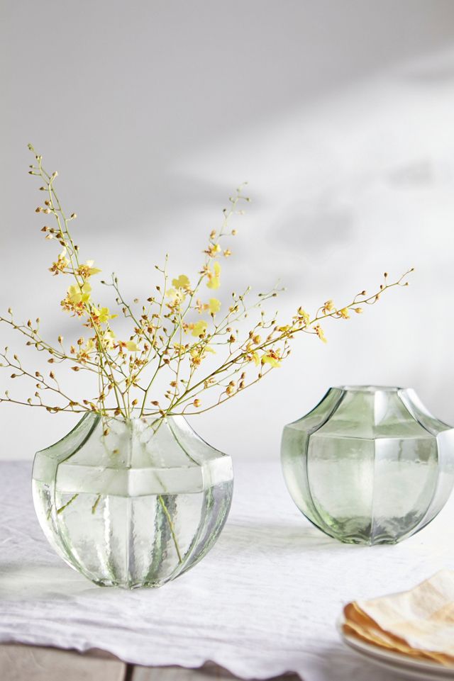 Geo Low Glass Vase #2