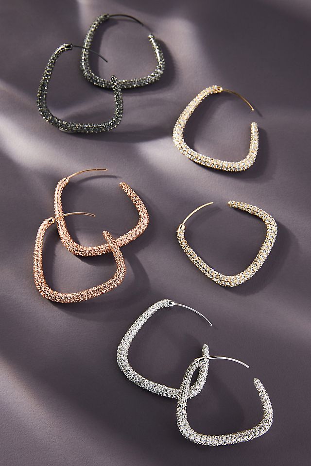 Pavé Hoop Earrings - favorite things gift ideas